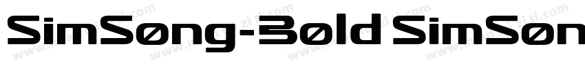 SimSong-Bold SimSon字体转换